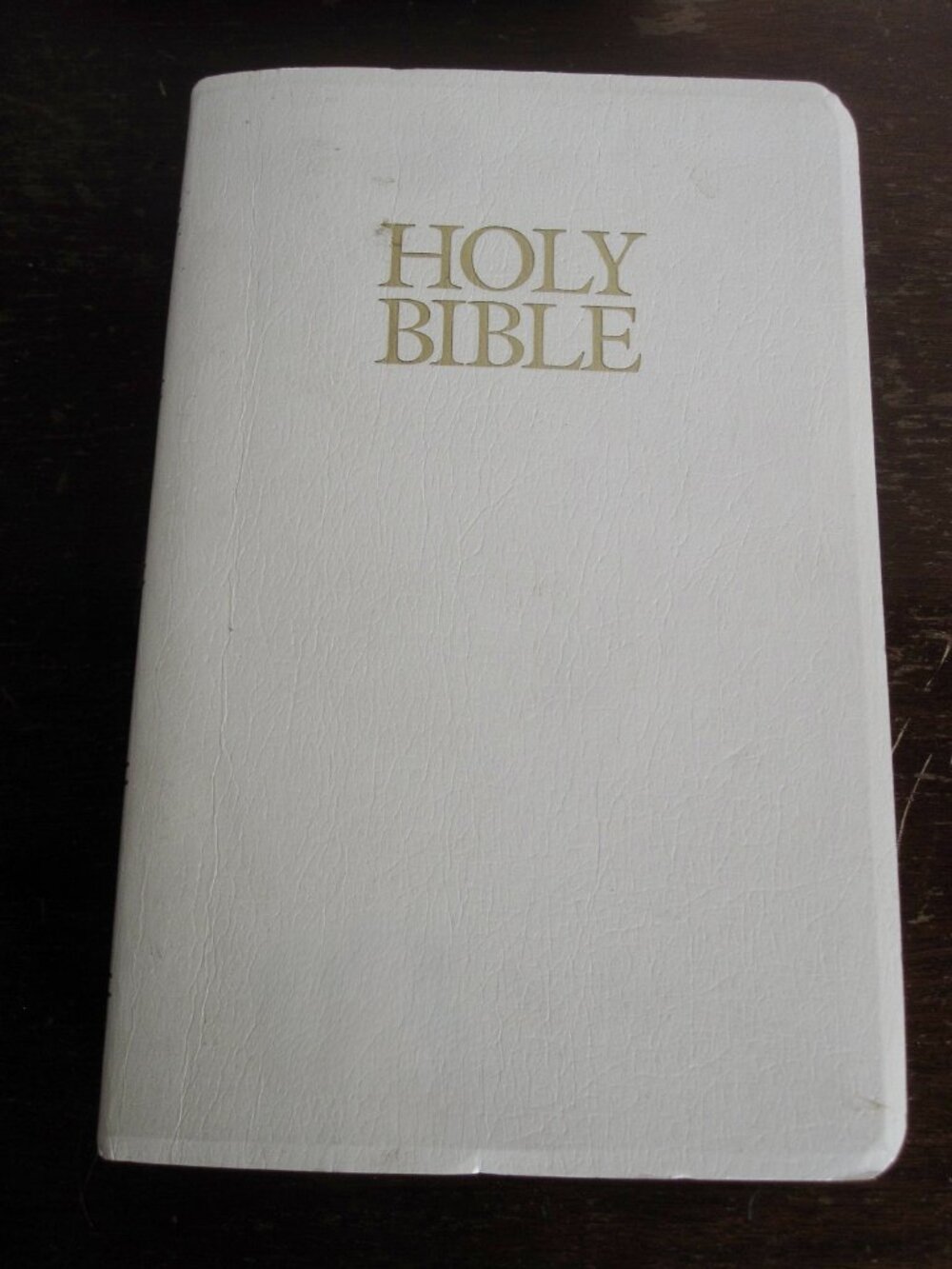 Holy Bible Original NIV 1978 Zondervan White Flex Cover Zondervan HTF